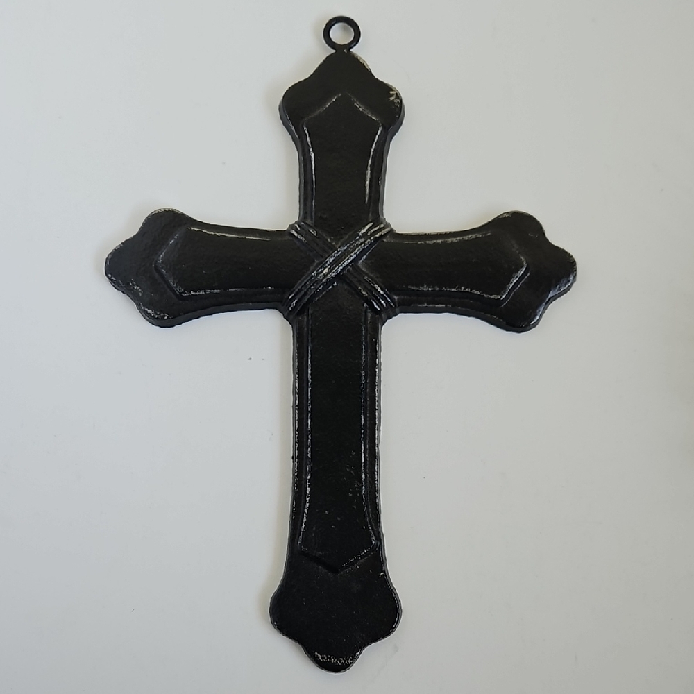 Large Vintage Gothic Cross Wall Decor Religious Art Halloween Goth